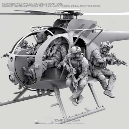 Resin helicopter crew set - resin,